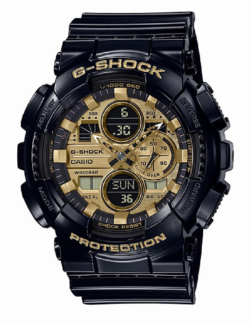 Casio G-shock GA-140GB-1A1 Digital Analog Rubber Strap Watch For Men,silicone watch,silicone strap watch,silicone watches for men,silicone watches for women,unisex silicone watch,kids silicone watch,sports silicone watch,casual silicone watch,waterproof si