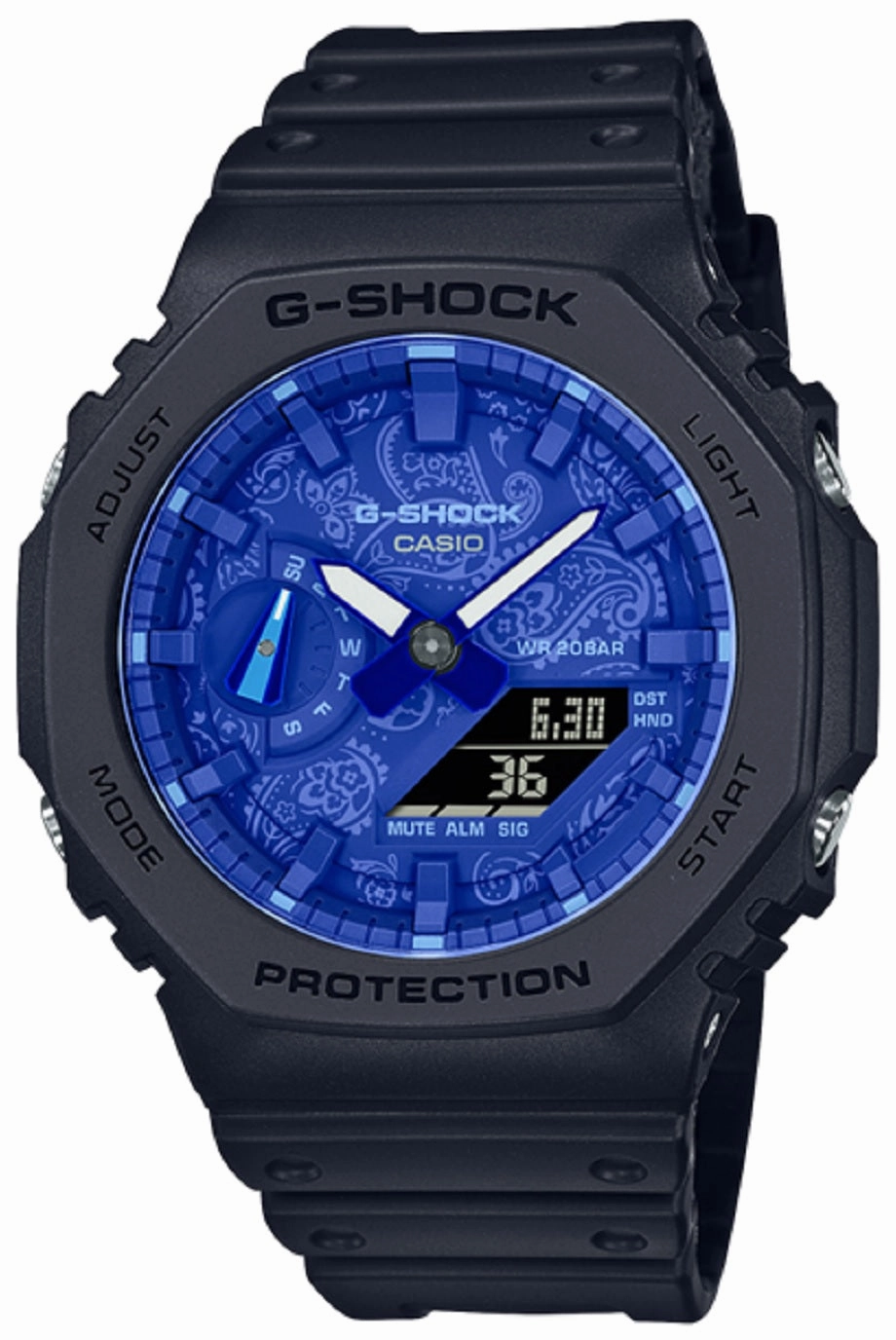 Casio G-shock GA-2100BP-1A Digital Analog Rubber Strap Watch For Men,silicone watch,silicone strap watch,silicone watches for men,silicone watches for women,unisex silicone watch,kids silicone watch,sports silicone watch,casual silicone watch,waterproof si
