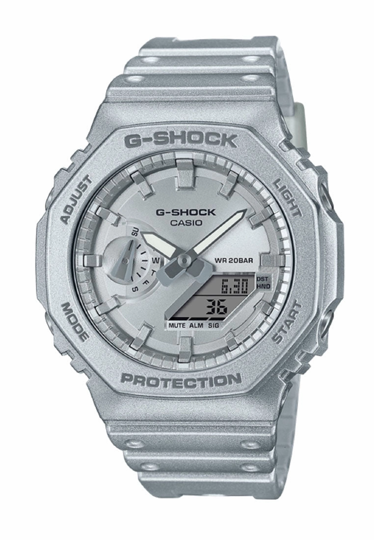 Casio G-shock GA-2100FF-8A Digital Analog Rubber Strap Watch For Men,silicone watch,silicone strap watch,silicone watches for men,silicone watches for women,unisex silicone watch,kids silicone watch,sports silicone watch,casual silicone watch,waterproof si