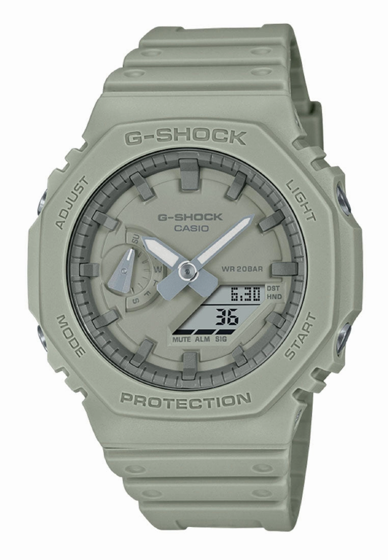 Casio G-shock GA-2100NC-3A Digital Analog Rubber Strap Watch for Men,silicone watch,silicone strap watch,silicone watches for men,silicone watches for women,unisex silicone watch,kids silicone watch,sports silicone watch,casual silicone watch,waterproof si