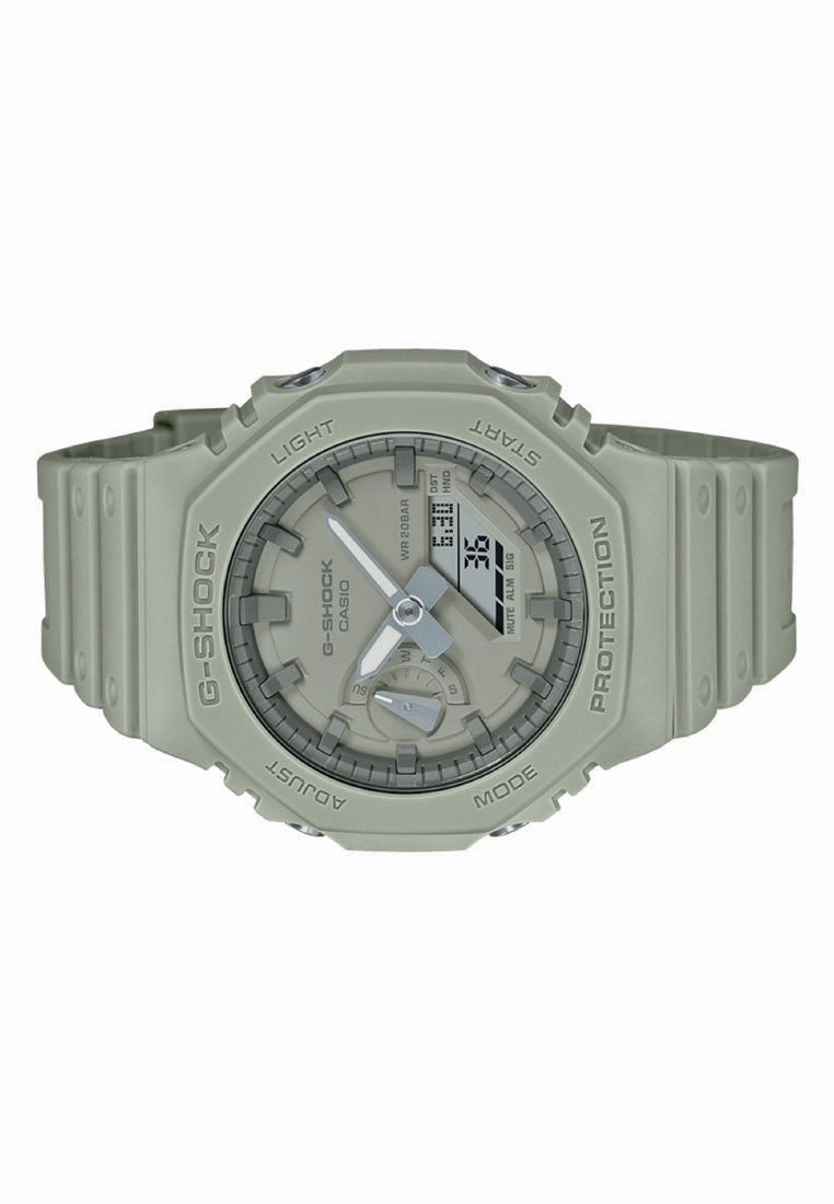 Casio G-shock GA-2100NC-3A Digital Analog Rubber Strap Watch for Men