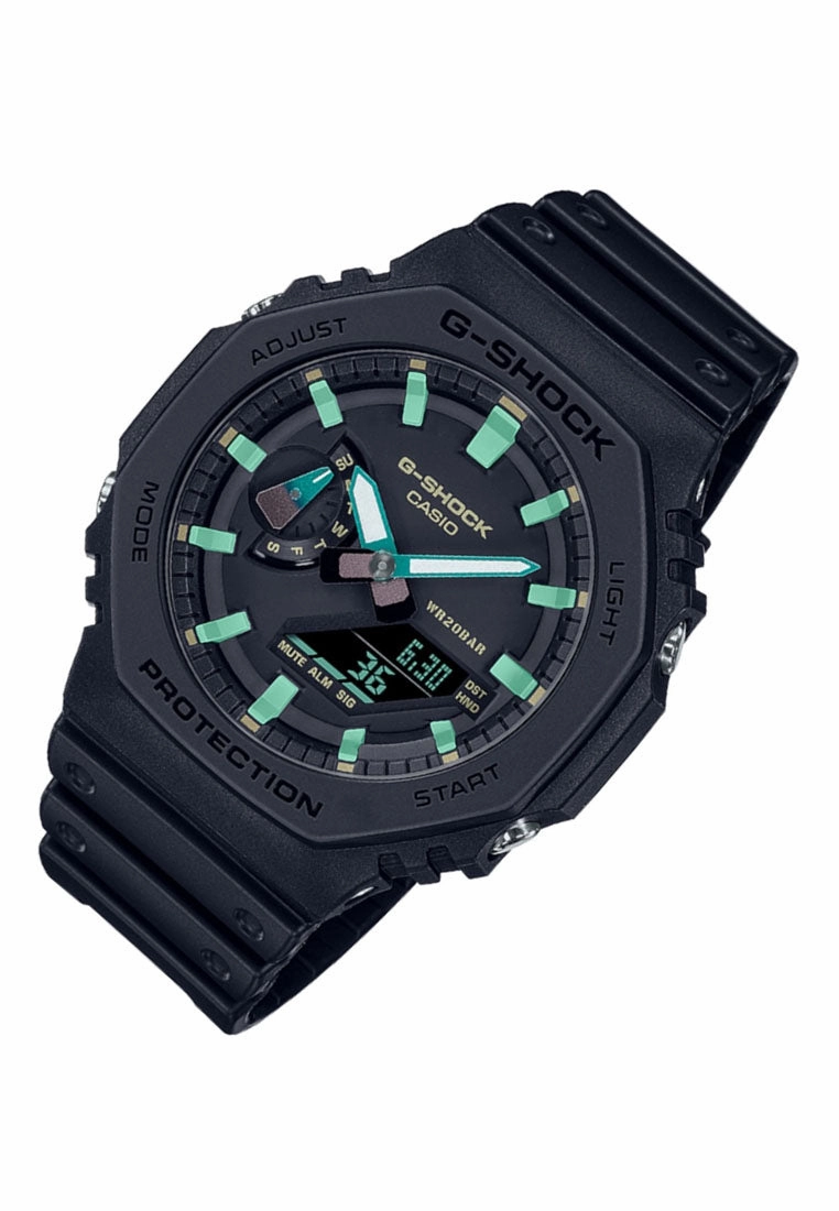 Casio G-shock GA-2100RC-1A Digital Analog Rubber Strap Watch For Men