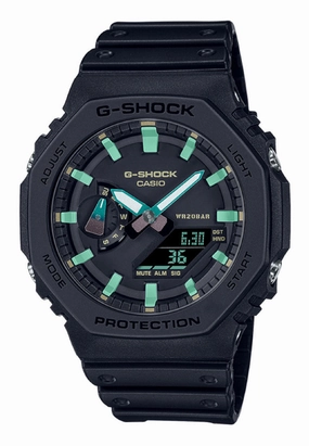 Casio G-shock GA-2100RC-1A Digital Analog Rubber Strap Watch For Men,silicone watch,silicone strap watch,silicone watches for men,silicone watches for women,unisex silicone watch,kids silicone watch,sports silicone watch,casual silicone watch,waterproof si