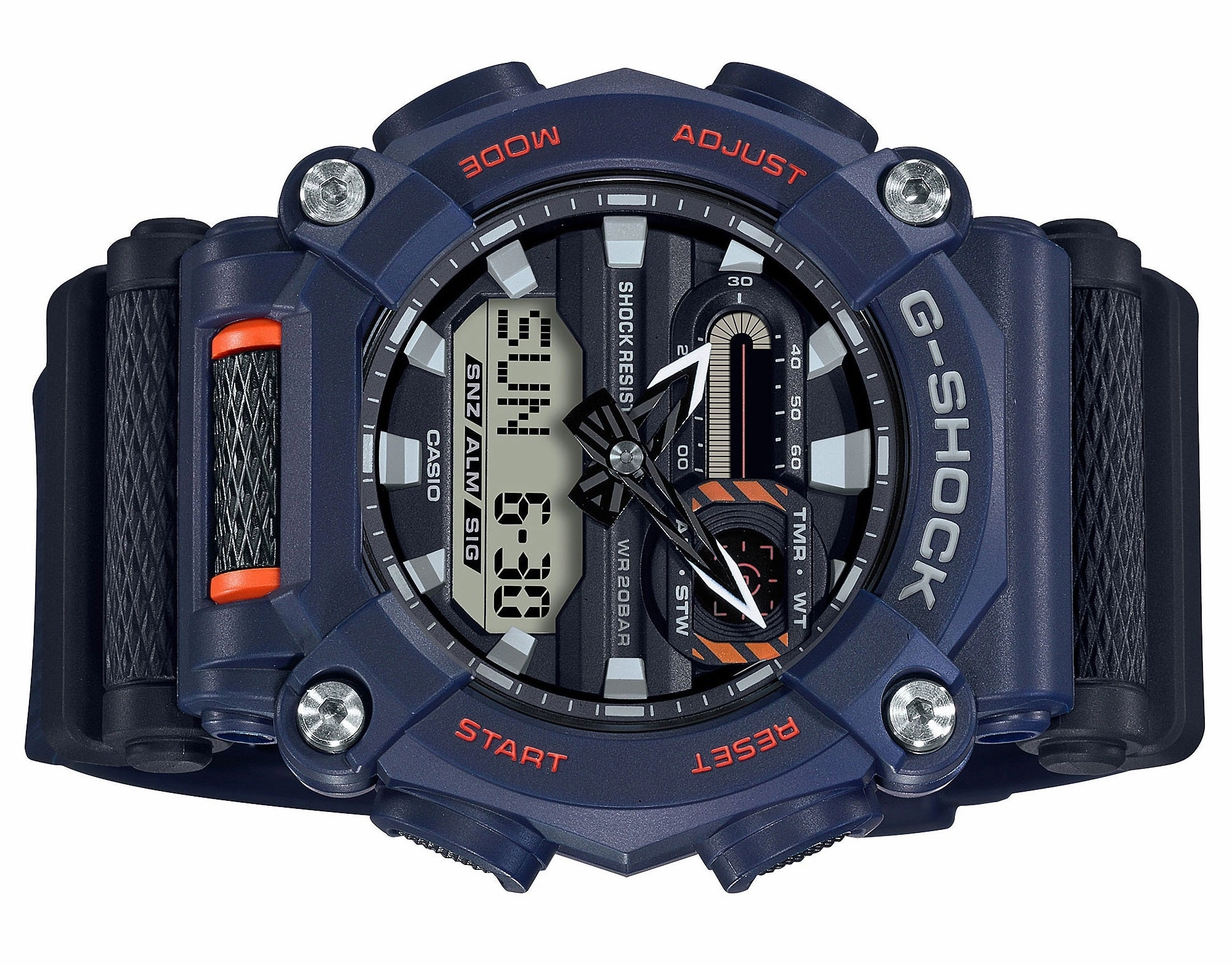 Casio G-shock GA-900-2A Digital Analog Rubber Strap Watch For Men