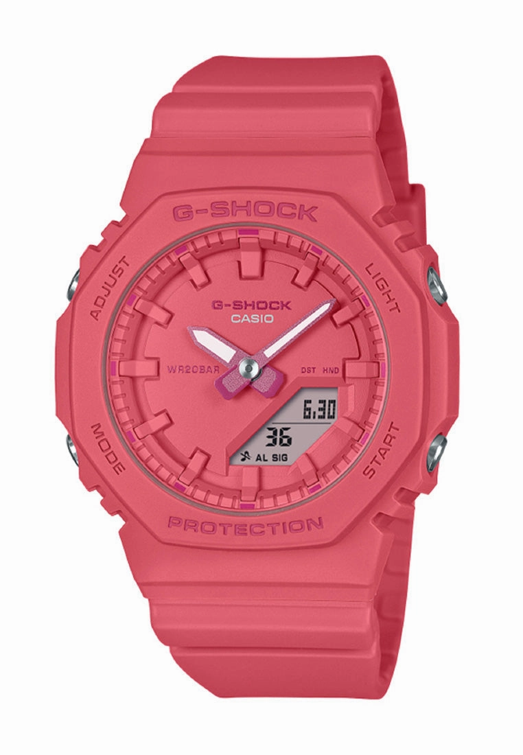 Casio G-shock GMA-P2100-4A Digital Analog Rubber Strap Watch For Women,silicone watch,silicone strap watch,silicone watches for men,silicone watches for women,unisex silicone watch,kids silicone watch,sports silicone watch,casual silicone watch,waterproof 