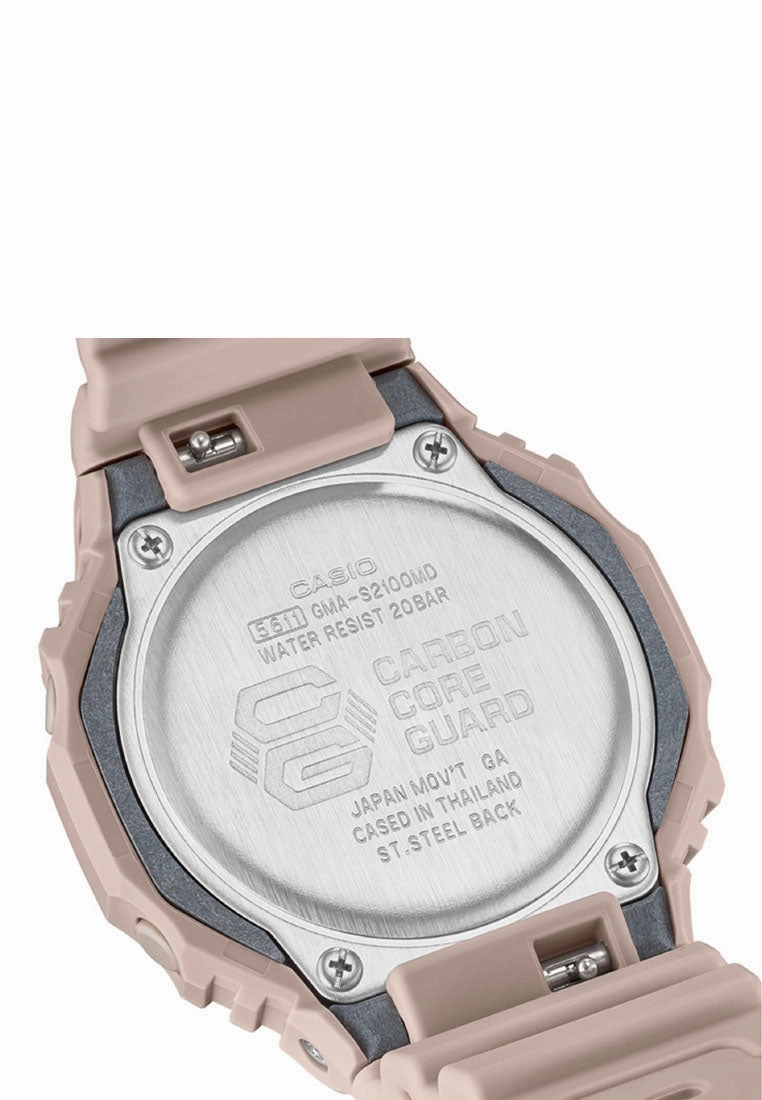 Casio G-shock GMA-S2100MD-4A Digital Analog Rubber Strap Watch For Women