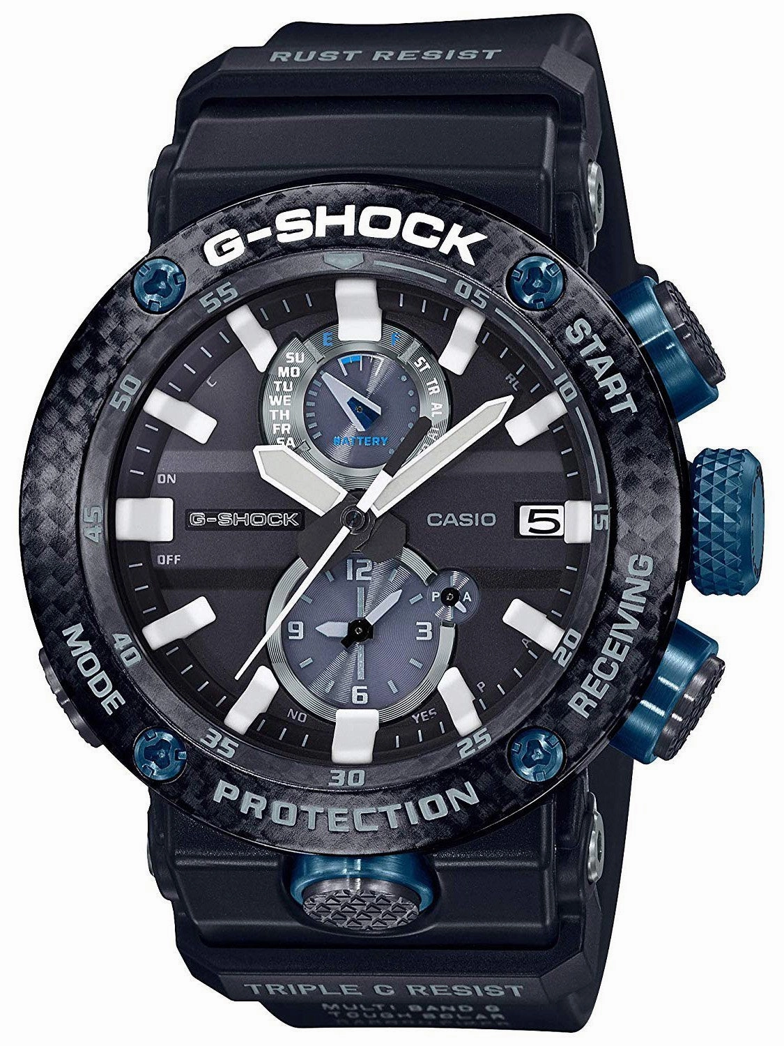 Casio G-Shock GRAVITYMASTER Limited Edition Mens Watch GWRB1000-1A1 Hypoallergenic Silicone Watch Discount Silicone Watches