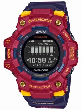 Casio G-Shock Limited Edition MATCHDAY FC Barcelona GBD100BAR-4 Watch Hypoallergenic Silicone Watch Discount Silicone Watches