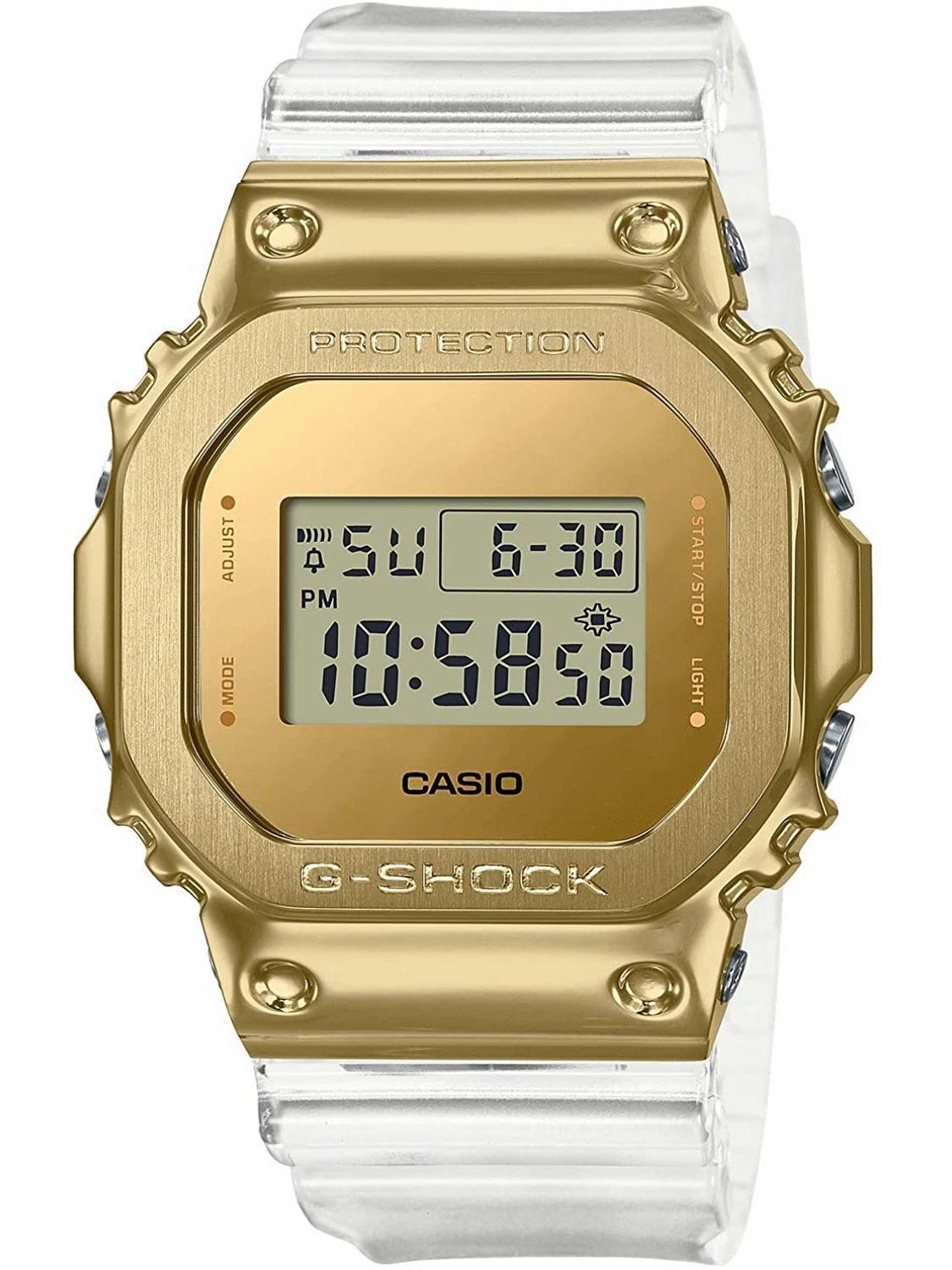 Casio G-Shock Limited Edition SKELETON GOLD Digital Mens Watch GM5600SG-9 Hypoallergenic Silicone Watch Discount Silicone Watches