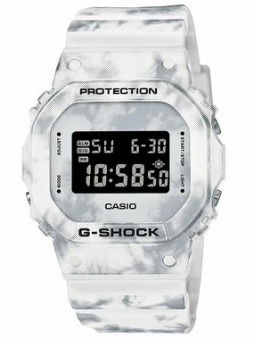 Casio G-Shock Limited Edition SNOW CAMOUFLAGE Mens Watch DW5600GC-7 Hypoallergenic Silicone Watch Discount Silicone Watches