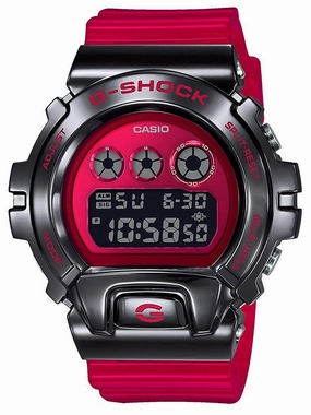 Casio G-Shock METAL BEZEL 25th Anniv Red/Black Mens Watch GM6900B-4 Sports Watch for Men/Women Budget Sports Watch Luxury Sports Watch