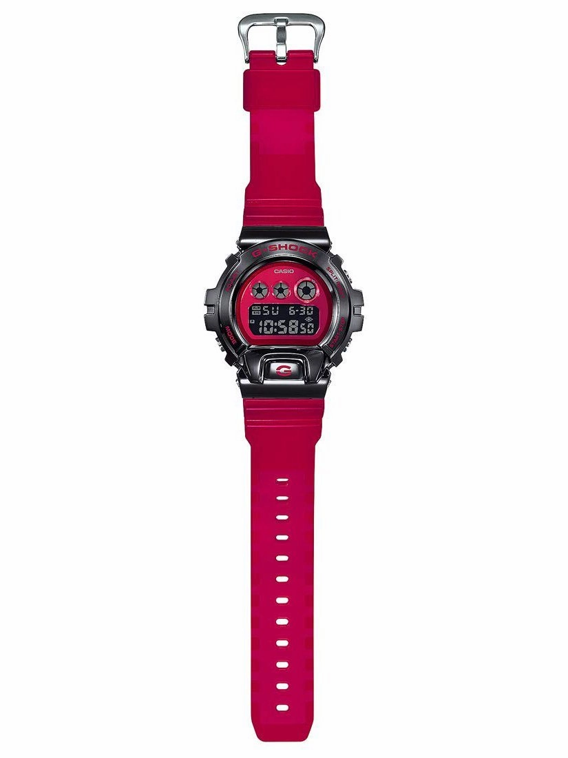 Casio G-Shock METAL BEZEL 25th Anniv Red/Black Mens Watch GM6900B-4