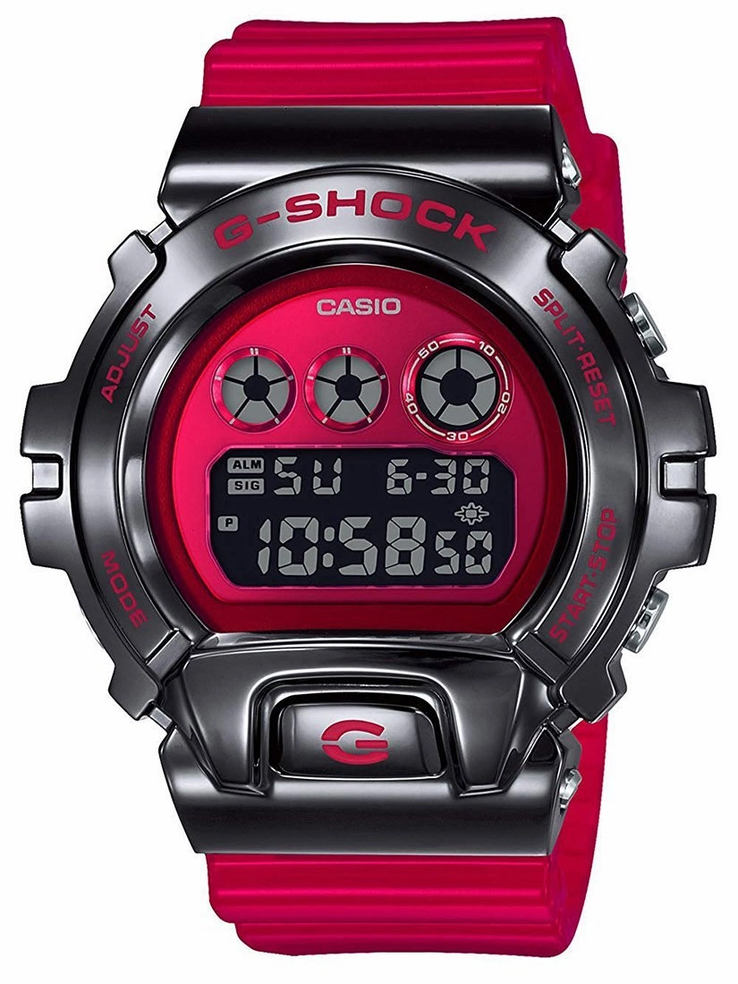 Casio G-Shock METAL BEZEL 25th Anniv Red/Black Mens Watch GM6900B-4 Sports Watch for Men/Women Budget Sports Watch Luxury Sports Watch