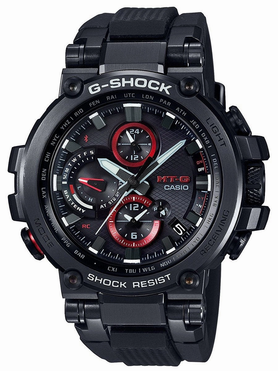 Casio G-Shock MT-G CONNECTED ENGINE Solar GPS Watch MTG-B1000B-1A Sports Watch for Men/Women Budget Sports Watch Luxury Sports Watch