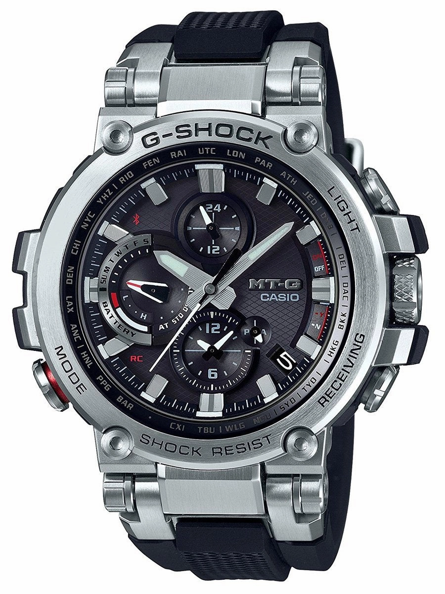 Casio G-Shock MT-G CONNECTED ENGINE Solar Rubber Watch MTG-B1000-1A Sports Watch for Men/Women Budget Sports Watch Luxury Sports Watch