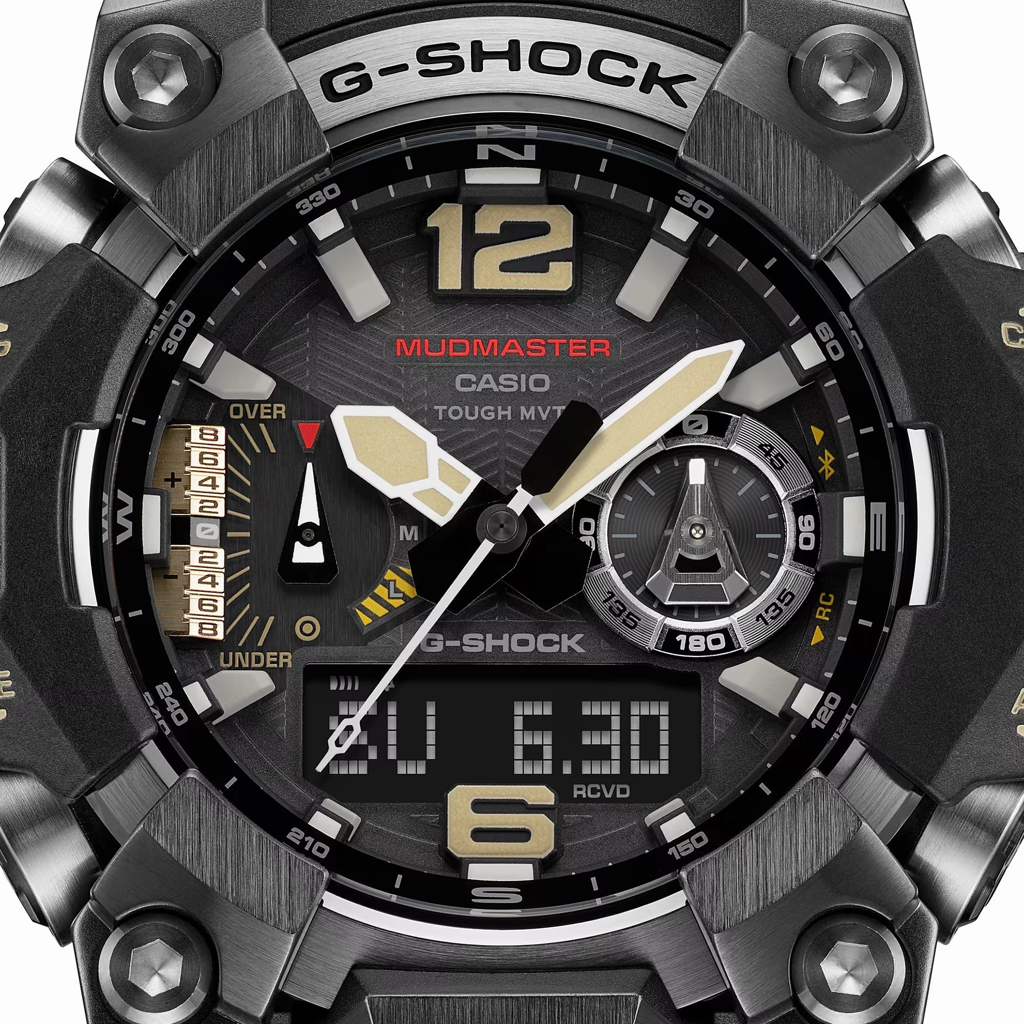 Casio G-Shock MUDMASTER Bluetooth Solar Gray Ion-Plated Mens Watch GWGB1000-1A