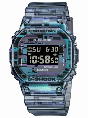 Casio G-Shock "Digital Glitch" Series Mens Watch DW5600NN-1 Hypoallergenic Silicone Watch Discount Silicone Watches