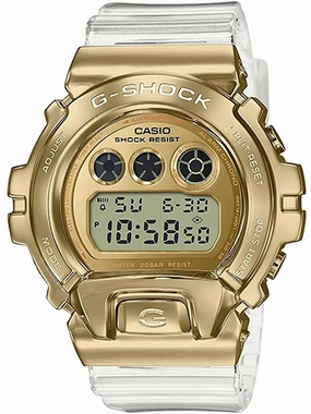 Casio G-Shock SKELETON GOLD Mens Watch GM6900SG-9 Hypoallergenic Silicone Watch Discount Silicone Watches