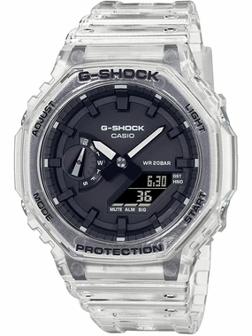 Casio G-Shock SKELETON SERIES White Transculent Mens Watch GA2100SKE-7A Sports Watch for Men/Women Budget Sports Watch Luxury Sports Watch