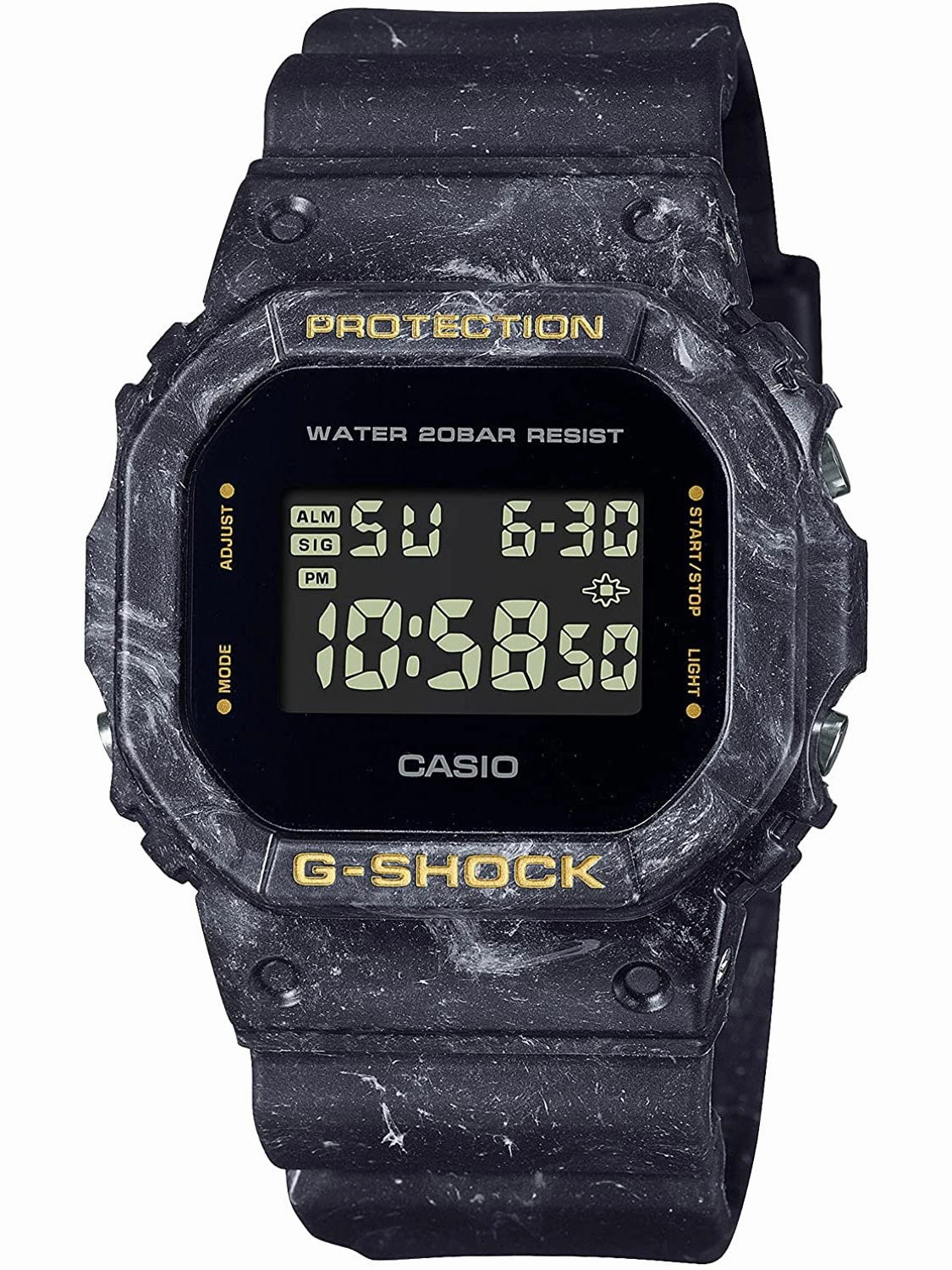 Casio G-Shock Smokey Sea Face Series - Black Mens Watch DW5600WS-1 Sports Watch for Men/Women Budget Sports Watch Luxury Sports Watch
