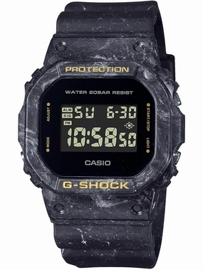 Casio G-Shock Smokey Sea Face Series - Black Mens Watch DW5600WS-1 Sports Watch for Men/Women Budget Sports Watch Luxury Sports Watch