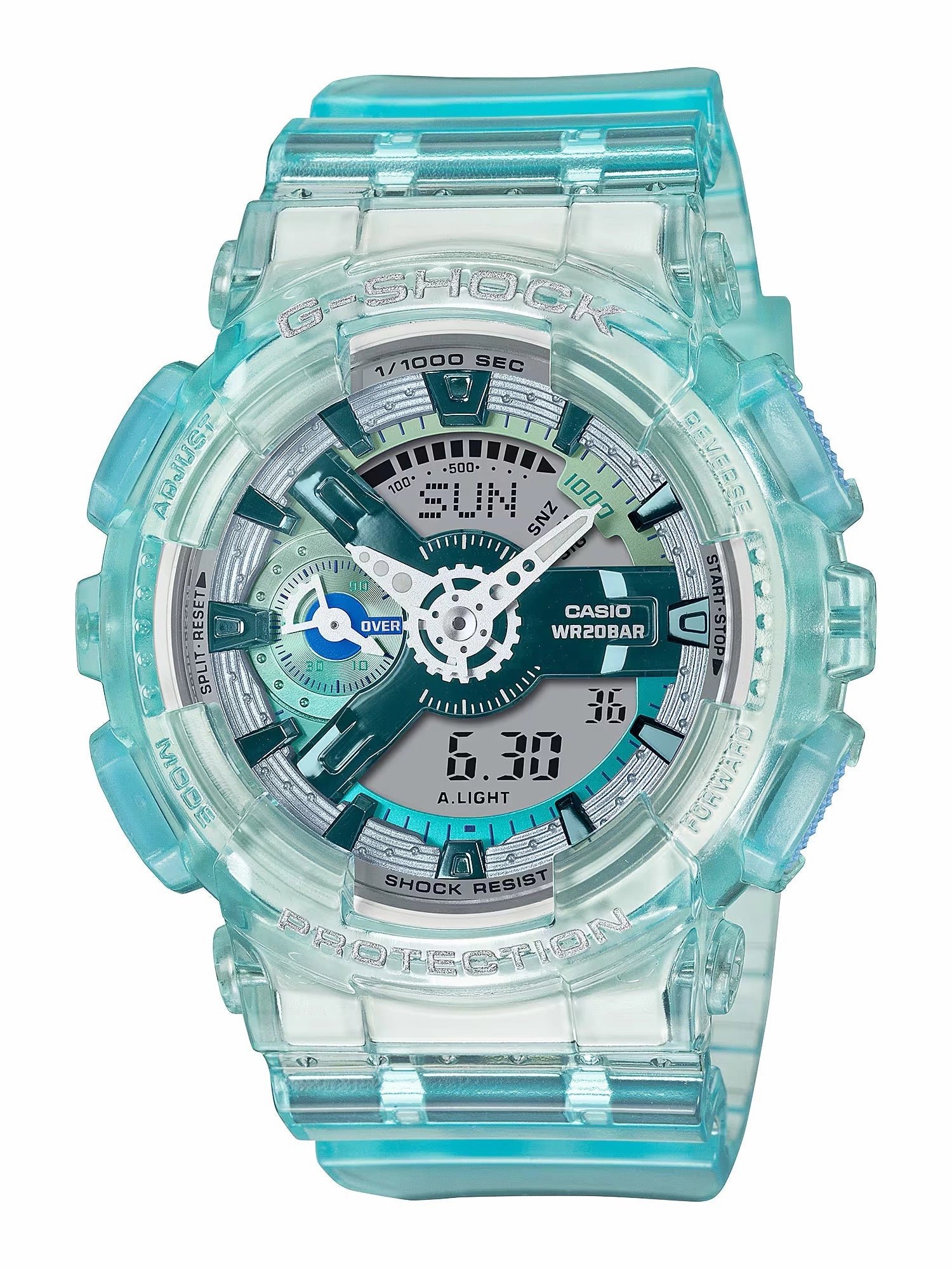 Casio G-Shock VIRTUAL WORLD Womens Blue Ana-Digi Watch GMAS110VW-2A Sports Watch for Men/Women Budget Sports Watch Luxury Sports Watch