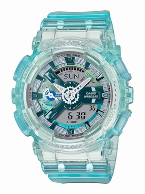 Casio G-Shock VIRTUAL WORLD Womens Blue Ana-Digi Watch GMAS110VW-2A Sports Watch for Men/Women Budget Sports Watch Luxury Sports Watch