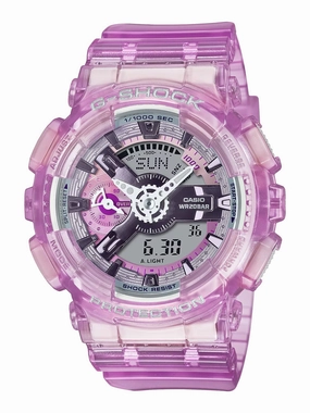 Casio G-Shock VIRTUAL WORLD Womens Pink Ana-Digi Watch GMAS110VW-4A Sports Watch for Men/Women Budget Sports Watch Luxury Sports Watch