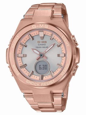 Casio G-Steel G-MS Solar Ana-Digi Womens Rose Gold Watch MSGS200DG-4A Sports Watch for Men/Women Budget Sports Watch Luxury Sports Watch