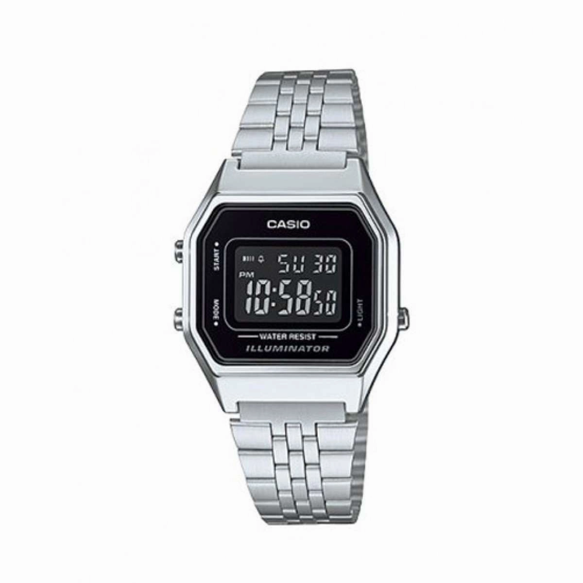 Casio LA680WA-1BDF Silver Stainless Watch for Women Affordable casual watches Sporty casual watches Affordable luxury casual watches