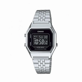 Casio LA680WA-1BDF Silver Stainless Watch for Women Affordable casual watches Sporty casual watches Affordable luxury casual watches