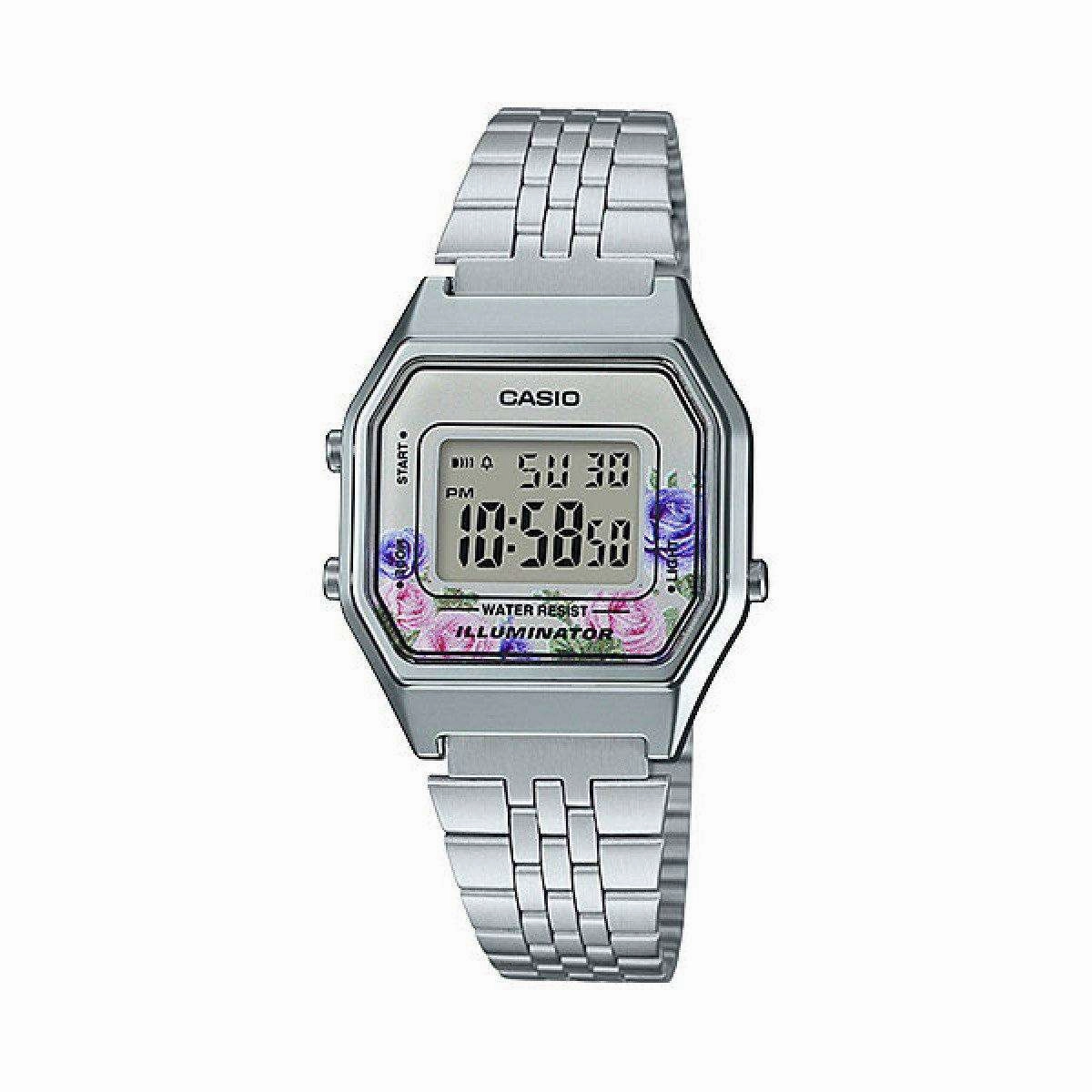 Casio LA680WA-4C Silver Stainless Watch for Women Affordable casual watches Sporty casual watches Affordable luxury casual watches