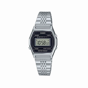 Casio LA690WA-1DF Silver Stainless Watch for Women Affordable casual watches Sporty casual watches Affordable luxury casual watches