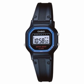 Casio LA-11WB-1WDF Black Resin Strap Watch for Women,silicone watch,silicone strap watch,silicone watches for men,silicone watches for women,unisex silicone watch,kids silicone watch,sports silicone watch,casual silicone watch,waterproof silicone watch,sil