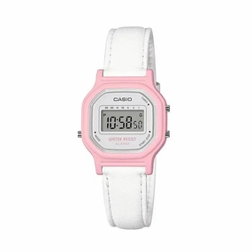 Casio LA-11WL-4AVDF Pink Leather Strap Watch for Women Affordable casual watches Sporty casual watches Affordable luxury casual watches