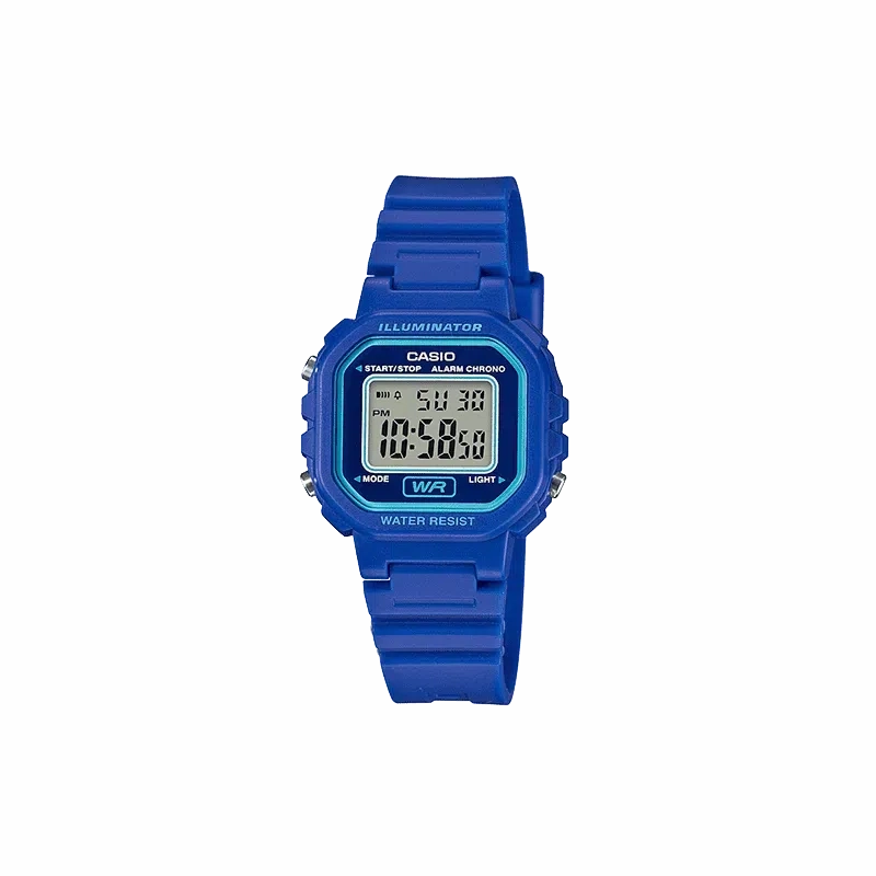 Casio LA-20WH-2ADF Blue Resin Watch for Women,silicone watch,silicone strap watch,silicone watches for men,silicone watches for women,unisex silicone watch,kids silicone watch,sports silicone watch,casual silicone watch,waterproof silicone watch,silicone w