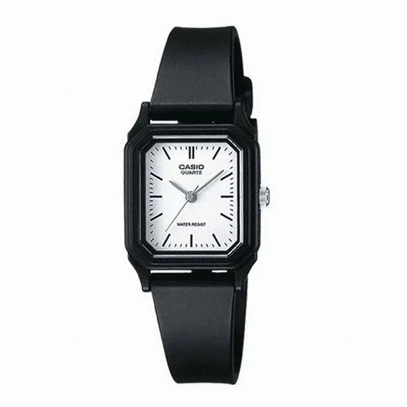 Casio LQ-142-7EDF Black Rubber Strap Watch for Women,silicone watch,silicone strap watch,silicone watches for men,silicone watches for women,unisex silicone watch,kids silicone watch,sports silicone watch,casual silicone watch,waterproof silicone watch,sil