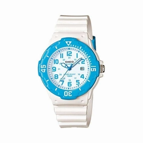 Casio LRW-200H-2B White Resin Strap Watch for Women Affordable casual watches Sporty casual watches Affordable luxury casual watches