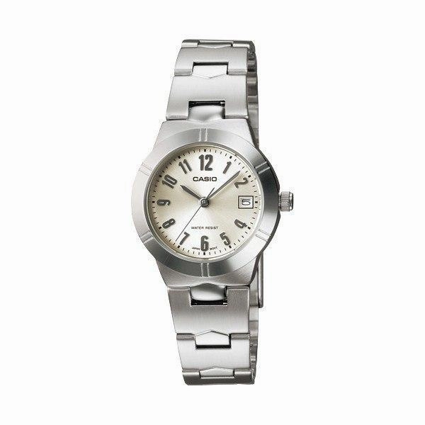 Casio LTP-1241D-7A2DF Silver Stainless Steel Strap Watch for Women Affordable casual watches Sporty casual watches Affordable luxury casual watches