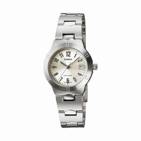 Casio LTP-1241D-7A2DF Silver Stainless Steel Strap Watch for Women Affordable casual watches Sporty casual watches Affordable luxury casual watches