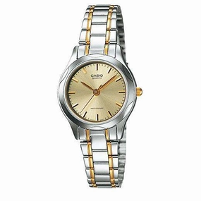 Casio LTP-1275SG-9ADF Two Tone Stainless Steel Watch for Women Affordable casual watches Sporty casual watches Affordable luxury casual watches
