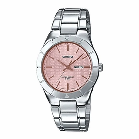 Casio LTP-1410D-4A2 Silver Stainless Watch for Women Affordable casual watches Sporty casual watches Affordable luxury casual watches