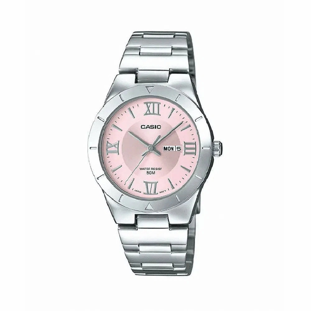 Casio LTP-1410D-4A Silver Stainless Watch for Women Affordable casual watches Sporty casual watches Affordable luxury casual watches