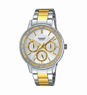 Casio LTP-2087SG-7A Two-Toned Stainless Watch for Women Affordable casual watches Sporty casual watches Affordable luxury casual watches