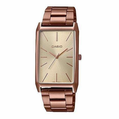 Casio LTP-E156R-9A Rose Gold Stainless Watch for Women Affordable casual watches Sporty casual watches Affordable luxury casual watches