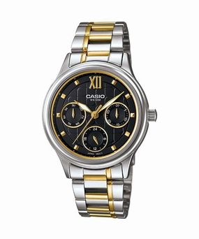 Casio LTP-E306SG-1AVDF Two-Toned Stainless Watch for Women Affordable casual watches Sporty casual watches Affordable luxury casual watches