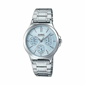 Casio LTP-V300D-2A Silver Stainless Steel Strap Analog Watch for Men and Women Affordable casual watches Sporty casual watches Affordable luxury casual watches