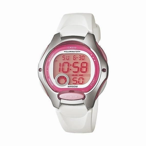 Casio LW-200-7A W White/Pink Resin Watch for Women Affordable casual watches Sporty casual watches Affordable luxury casual watches