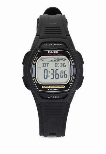Casio LW-201-1AVDF Black Resin Watch for Women