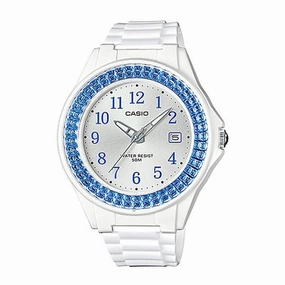 Casio LX-500H-2B White Resin Watch for Women Affordable casual watches Sporty casual watches Affordable luxury casual watches